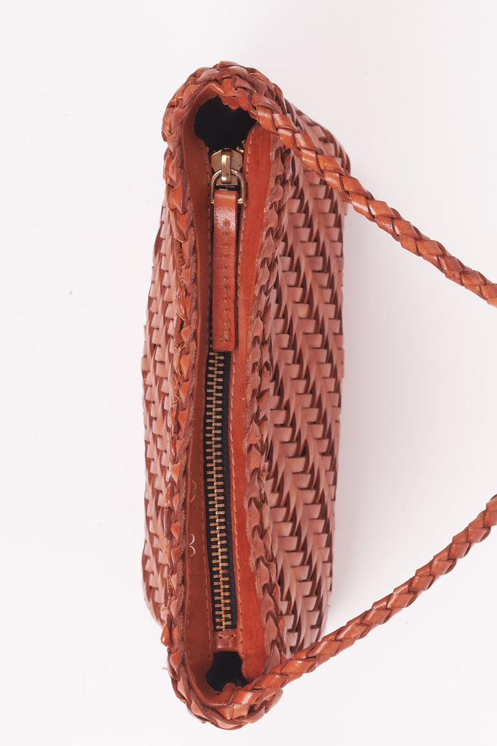 Sia Leather Crossbody- Tan