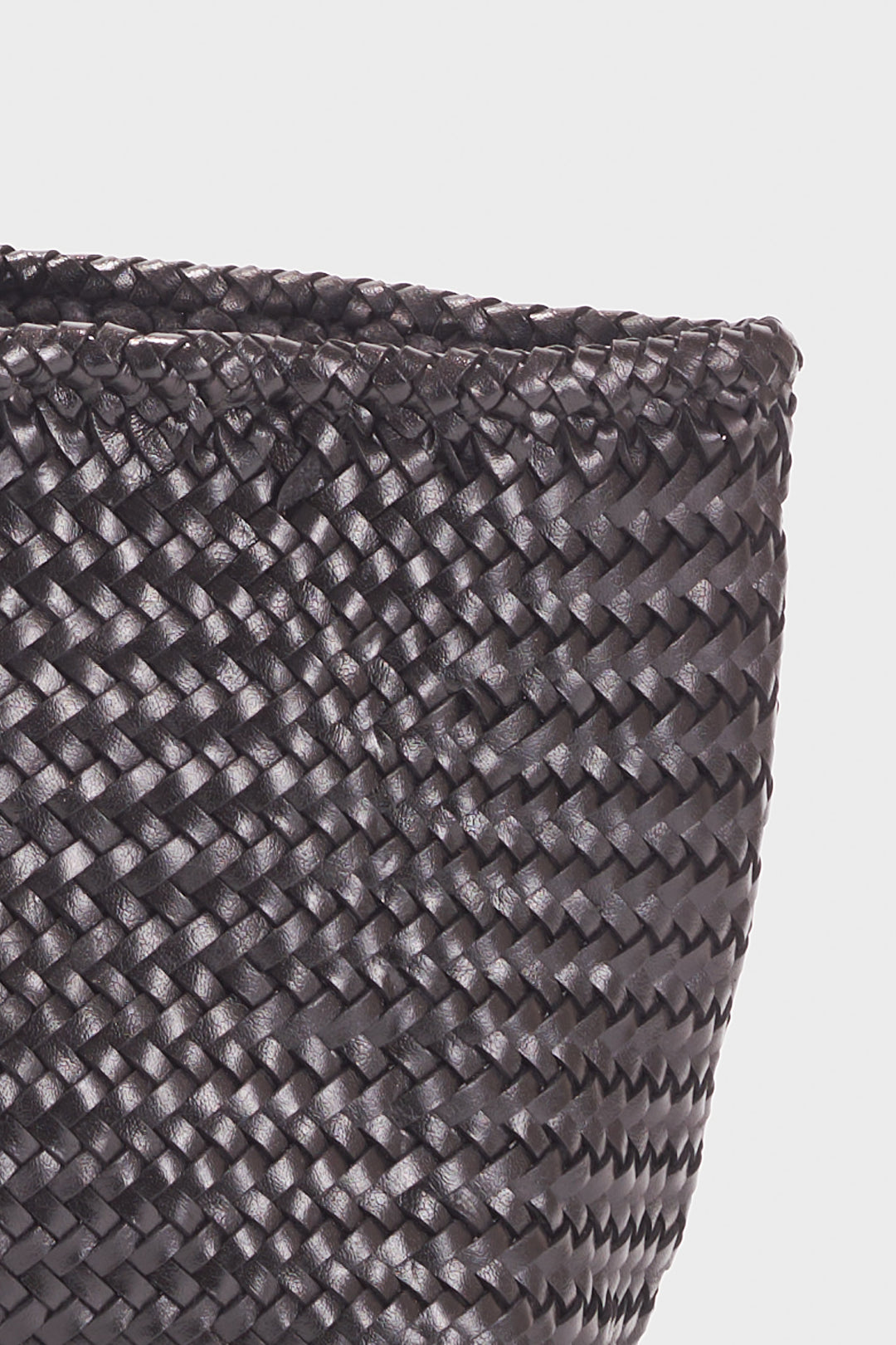 Amora Woven Shoulder Bag- Black