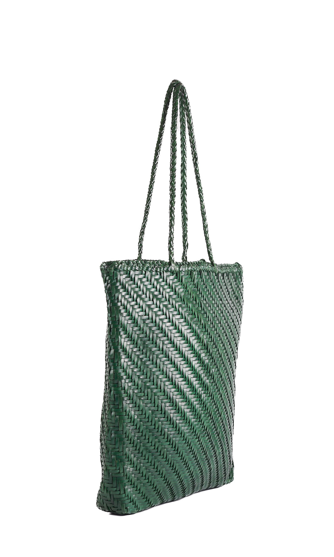 Large Leather Tote Emerald