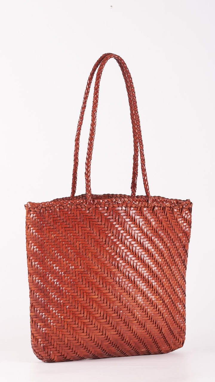 Rhia Woven Leather Tote