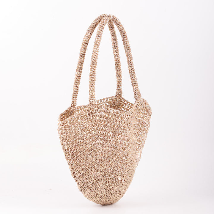 Gori Lurex Handbag- Metallic Gold