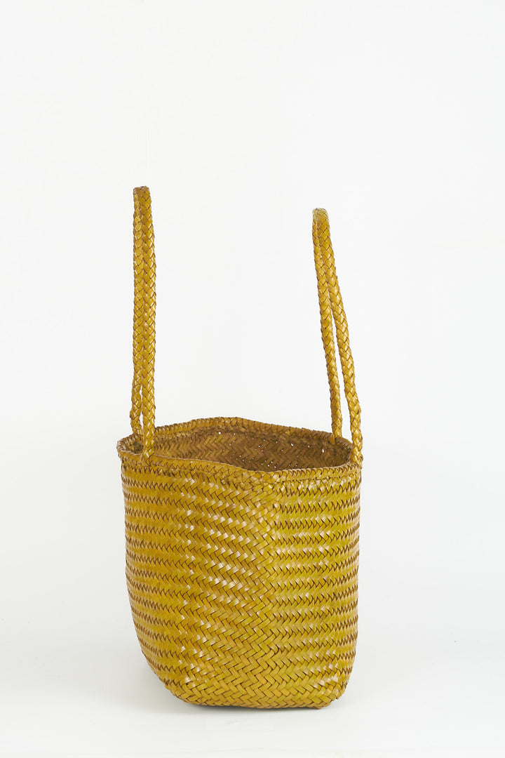 Amora Woven Shoulder Bag- Macha