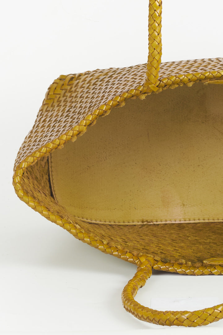 Amora Woven Shoulder Bag- Macha