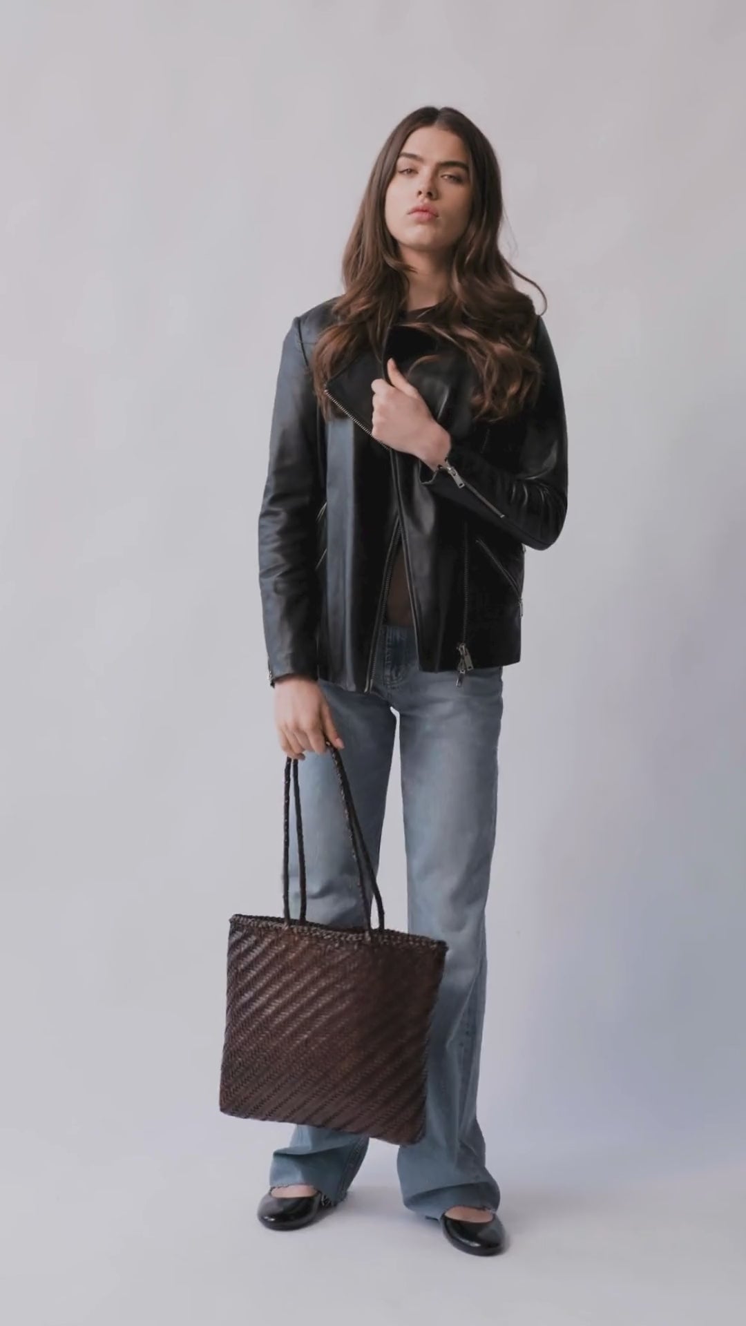 Rhia Woven Leather Tote- PRE ORDER